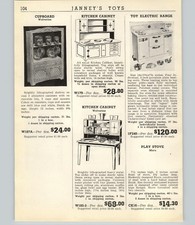 1947 PAPER AD 3 PG Toy Electric Range Oven Stove Make Believe Little Chef