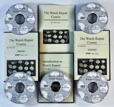 Watch repair courses. New 2020 2nd Edition. 5 DVDs + manual.