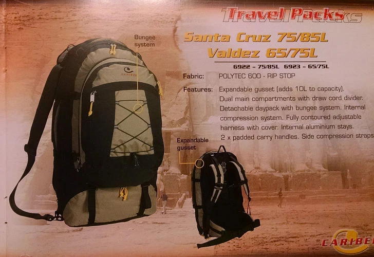 Mochila Caribee Australia Urban & Outdoor - Valdez 65/75 Urban/Sports - Imagem 3 de 4