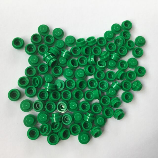 100 Lego Platten 1x1 rund grün NEU 4073