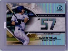 2023 Bowman #BTP-57 Austin Wells Bowman Scouts Top 100
