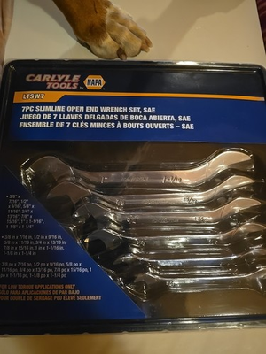 #ad Napa Carlyle 7pc. Slimline Open End Wrench Set. Ltsw7 Cltsw7 $79.00