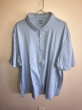 IZOD Men’s Polo Shirt Stretch Light Blue Size 3XLT TALL excellent Condition