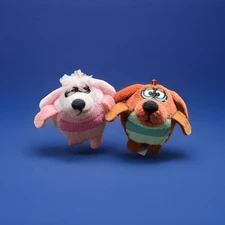 KooKoo Kennel 2 Mini Dogs - Plush, 2-3 inches