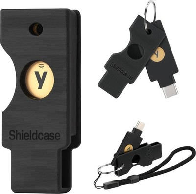 Protective Case for Yubikey 5C NFC, Flip Cover Keychain Holder for Yubico Securi