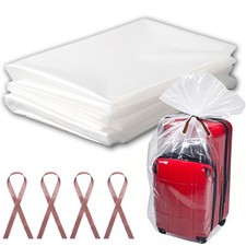 10 Pcs Large Clear Plastic Bags, 40" x 60" Dustproof Large Storage Bags, Mois...