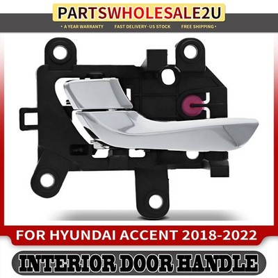 Front Left Driver LH Chrome Interior Door Handle for Hyundai Accent 2018-2022