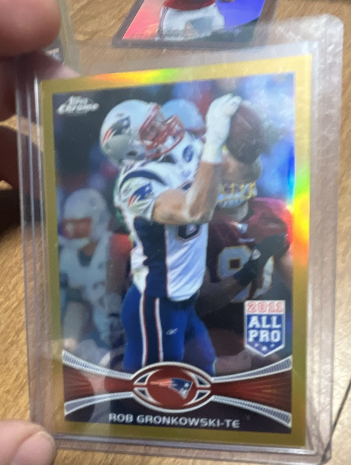 2012 Topps Chrome - All-Pro Rob Gronkowski #12 Gold Border Refractor /50