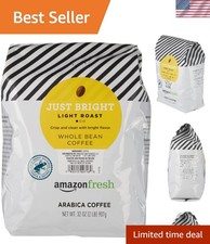 Artisan Just Bright Whole Bean Coffee, Light Roast, 32 Oz - Smooth & Nutty 14.25 per pound