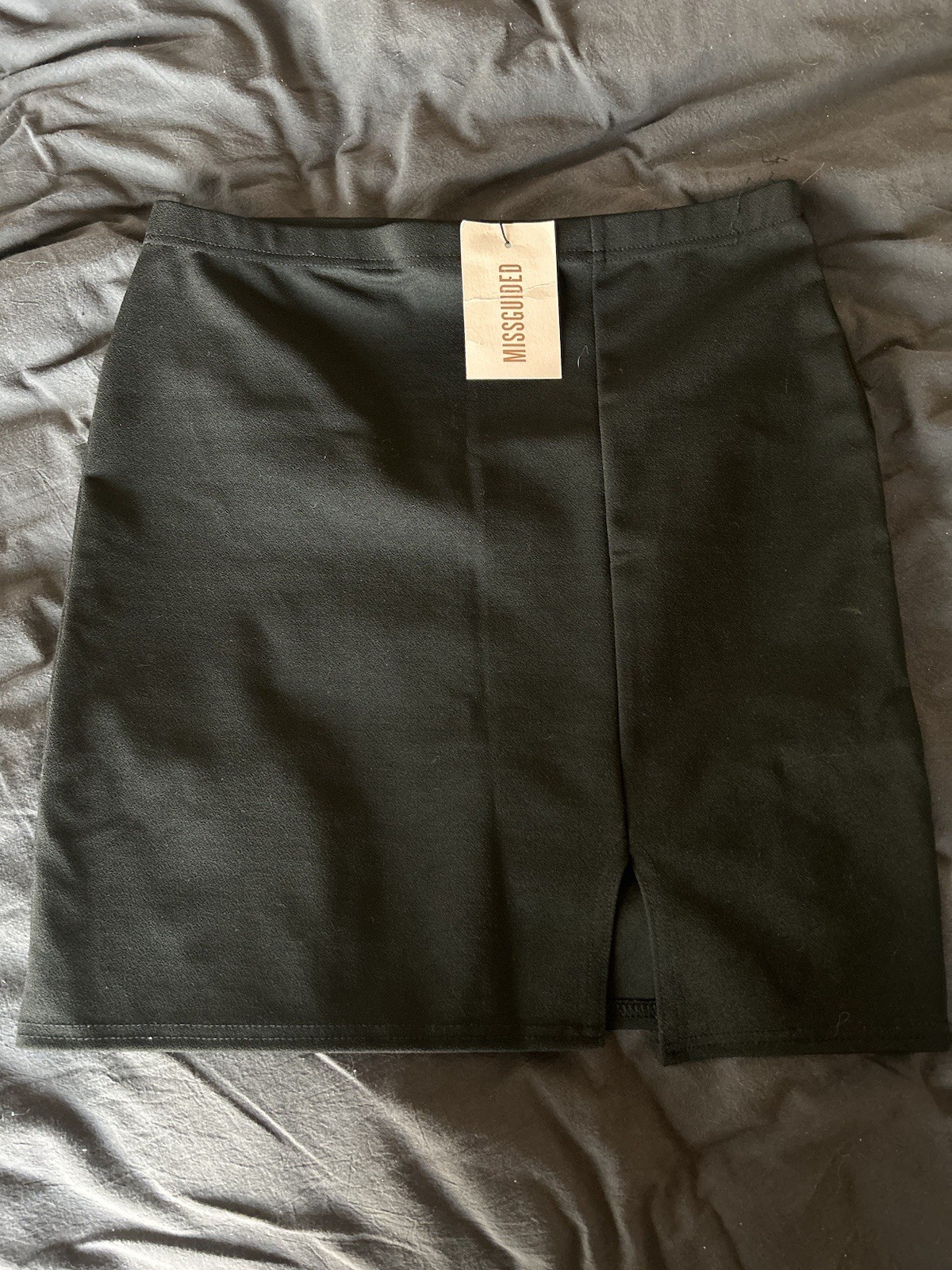 Missguided Black Mini Skirt With Slit