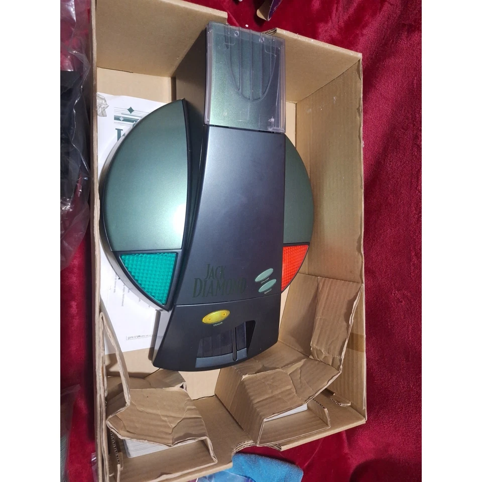 Jack Diamond 会说话的电子二十一点经销商游戏 – Parker Brothers 完好带盒 — 第 2/4 张图片