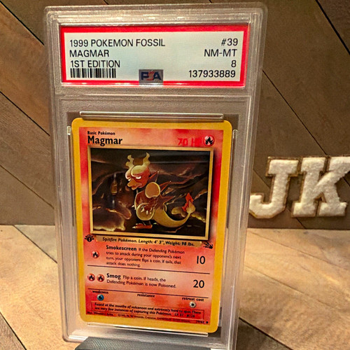 Magmar (1st Edition) graded PSA 8 for sale on eBay