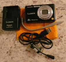 Panasonic Lumix DMC-FH20 14.1 MP 8x Optical Zoom Black Digital Camera Bundle