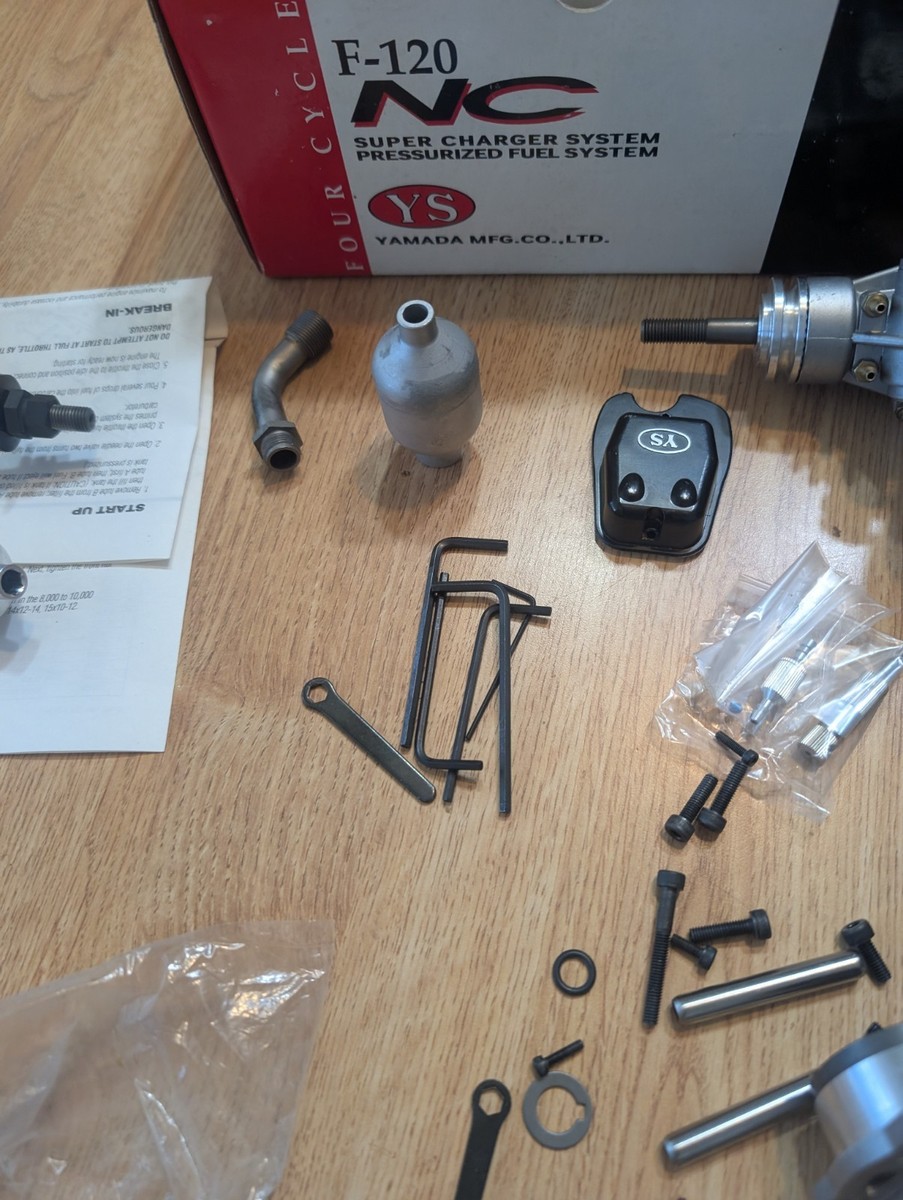 2 YS Engine YS F-120 Supercharged four stroke motor Part no YS0075