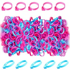 50 Pcs Pastry Bag Ties, Silicone Icing Bag Ties, Reusable Piping Bag Ties Dec...