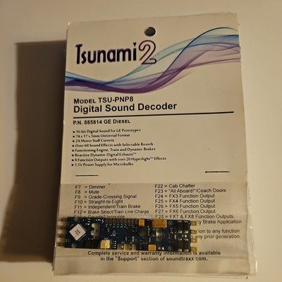 Soundtraxx 885814 Tsunami2 TSU-PNP8 Digital Sound Decoder : GE Diesel