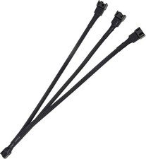 Image of 4 PACK 3 way PWM 4 Pin Fan Splitter 1 to 3, PC PWM PC Fan Power Extension