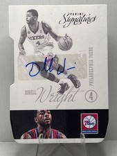 Dorell Wright Auto 2013 Panini Signatures Die-Cut #85 Philadelphia 76ers