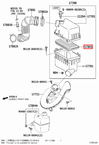 Genuine Corolla ZZE142 ZZE141 ZRE182 ZRE173 2.0 1.8 1.6 Engine Air Filter - Picture 11 of 20