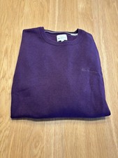 Ben Sherman Men  s Crewneck Long Sleeve Sweater, Size XL, Plum Color