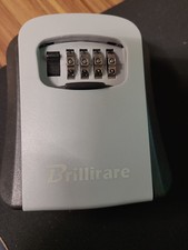 Brillirare Wall Mounted Key Safe Lock Box 4 Digit Combination Outdoor Key Lock