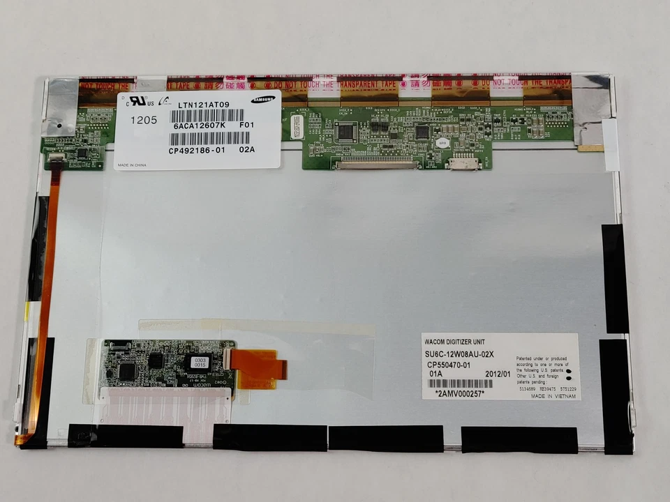Samsung LTN121AT09 F01 w/Digitizer 12.1" 1280x800 Glossy Laptop Screen - Image 2 of 4