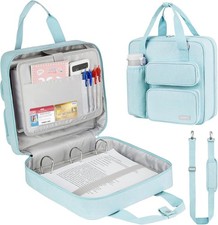 Zipper Binder 3 Ring, 700 Sheets Capacity, Binder 3 Inch with Shoulder Strap ...