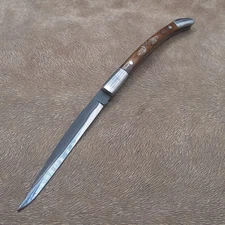 Couteau  de  poche Stylet Manche En Corne De Bélier