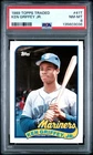 1989 TOPPS TRADED #41T KEN GRIFFEY JR. ROOKIE RC PSA 8