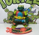 MIKE , The Sewer Surfer TMNT 1990 Vintage Michaelangelo Complete Figure 283 F1