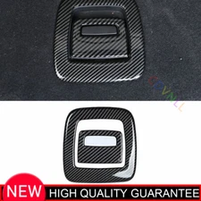 For BMW X5 19-24 Carbon Fiber Steel Back Door Tailgate Handle Switch Cover Trim