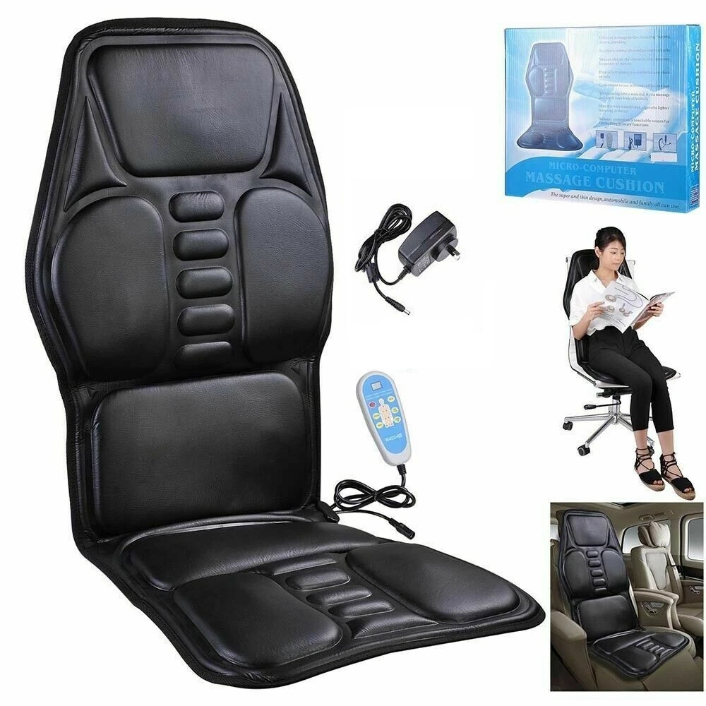 Full Body Massager Back Seat Cushion Shiatsu Chair Massage Pad Car