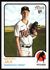 2022 Topps Heritage Griffin Jax Rookie #268 Minnesota Twins