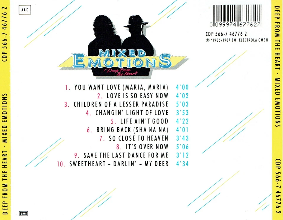 (CD) Mixed Emotions - Deep From The Heart - You Want Love (Maria, Maria), u.a. - Bild 2 von 2