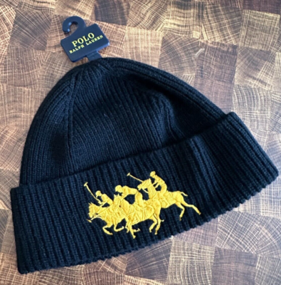 Polo Ralph Lauren Lunar New Year Wool Blend Beanie Triple Pony