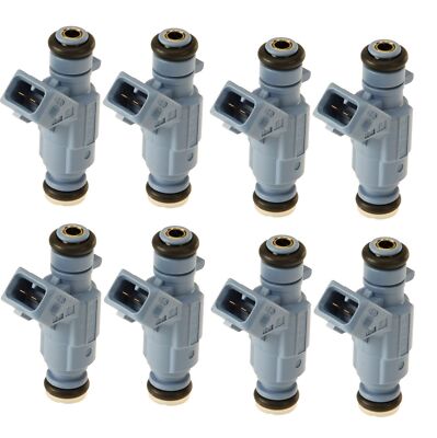 Set of 8 Bosch Port Fuel Injectors for Mercedes C215 W463 W220 R230 W211 5.5L V8