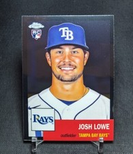Josh Lowe Rookie RC 2022 Topps Chrome Platinum Anniversary 1953 Card #363 Rays. rookie card picture