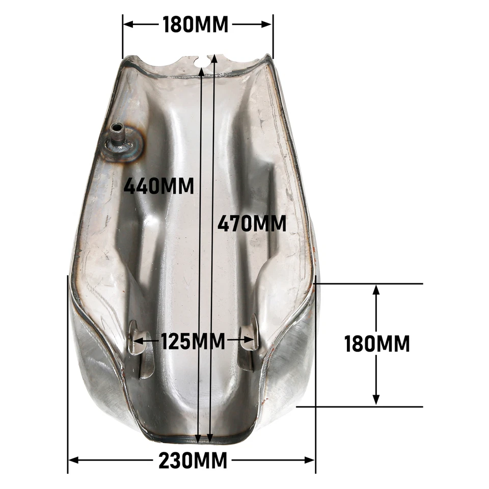 Tanque de gasolina de 2,4 galones 9L para motocicleta sin pintar apto para HONDA GL145 85-94  Foto 2 de 4