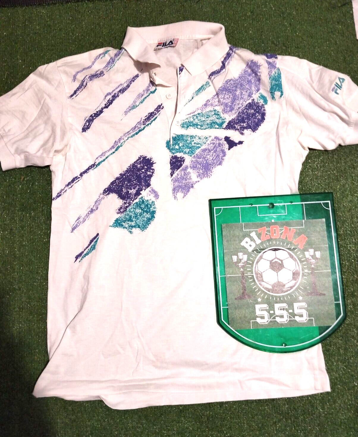 Fila polo Tennis VINTAGE s90 maglia jersey Trikot maillot tg 50