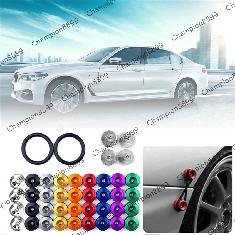 Quick Release Fasteners Set Car Bumpers Trunk Quick Release Fastener