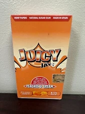JUICY JAY'S  1 1/4 Peaches and Cream 24 Packs Full Box Cigarette Paper