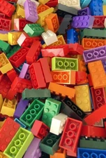 ☀️NEW☀️  100  2x4 LEGO bricks  - Random bulk lot mix of colors - Part #3001 only