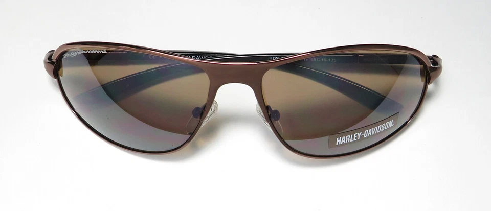 GAFAS DE SOL HARLEY-DAVIDSON HDS 612 BRN-1F MARCO DE METAL CON FORMA DE PILOTO DE DISEÑO Foto 2 de 4