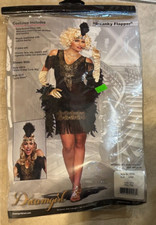 Dreamgirl 1920's Swanky Flapper Dress Costume NEW retail pkg Large Womens Adult
