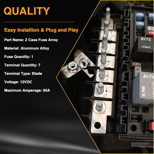 Fuse Z Case Fuse Array for 2018-2024 Wrangler JL & Gladiator 68368854AA US - Picture 5 of 7