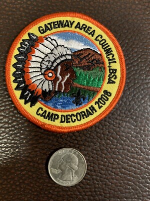 2008 Camp Decorah Gateway Area Council Boy Scouts BSA Patch Badge