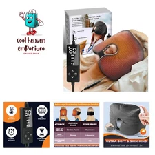 Electric Sinus Pillow for Sinus, Dry Eyes, Tension Headaches Relief with 3 He...