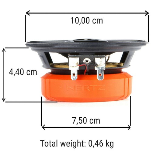 Kit 6 Casse Altoparlanti Hertz Anteriori Posteriori + Tasche per Fiat Punto 188 - Foto 19 di 24