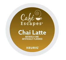 Cafe Escapes Chai Latte 24 to 144 Keurig K cup Pods Pick Any Size FREE SHIPPING