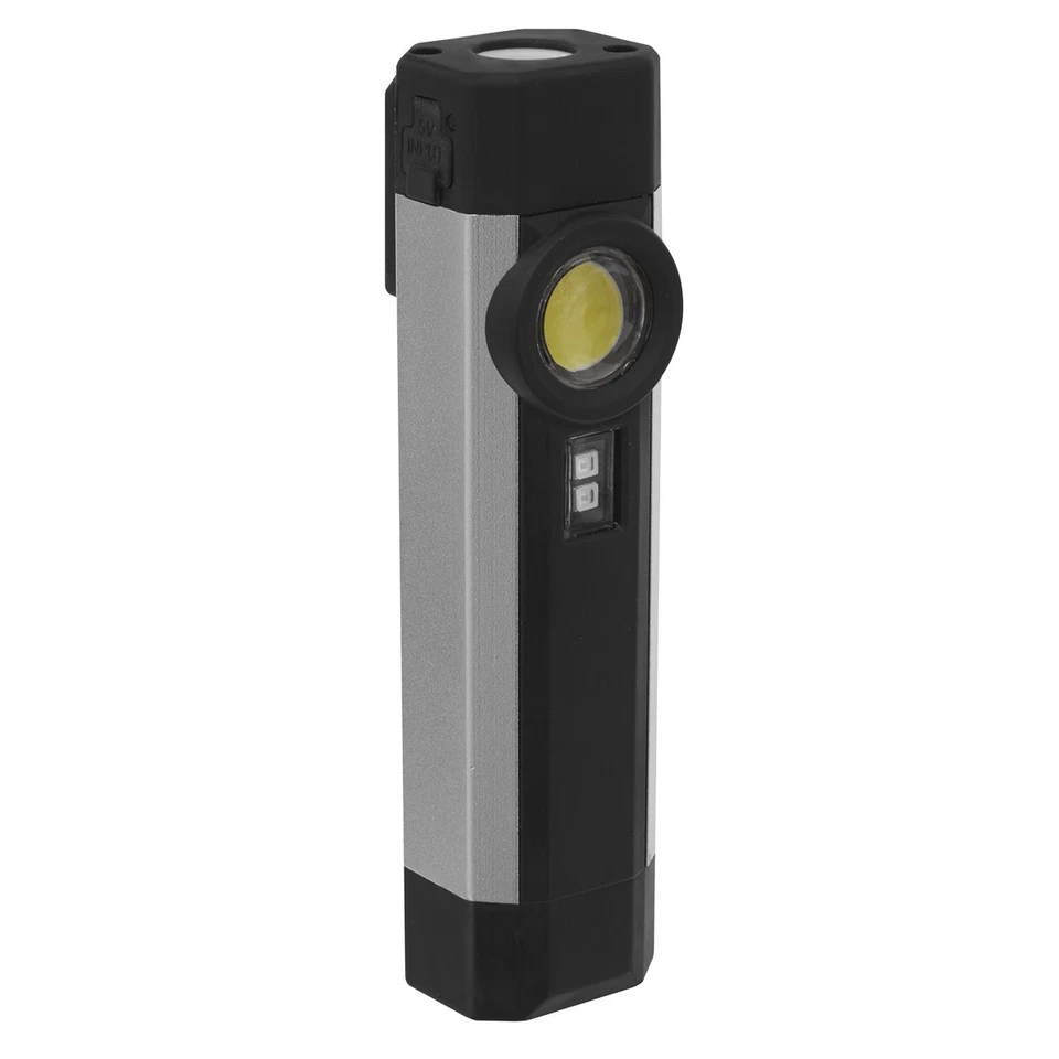 Sealey Rechargeable Aluminium Pocket Light with UV 3W COB + 1 SMD - LED220UV